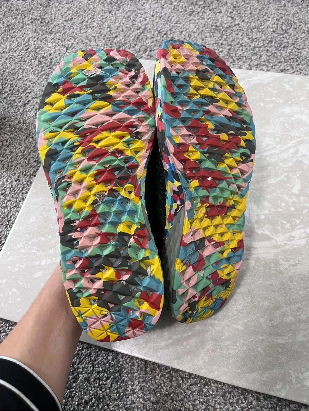 Nobull Allday Knit on Black Wild- Size 9.5 women